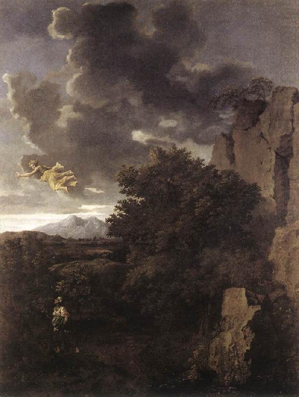 Nicolas Poussin Hagar and the Angel china oil painting image